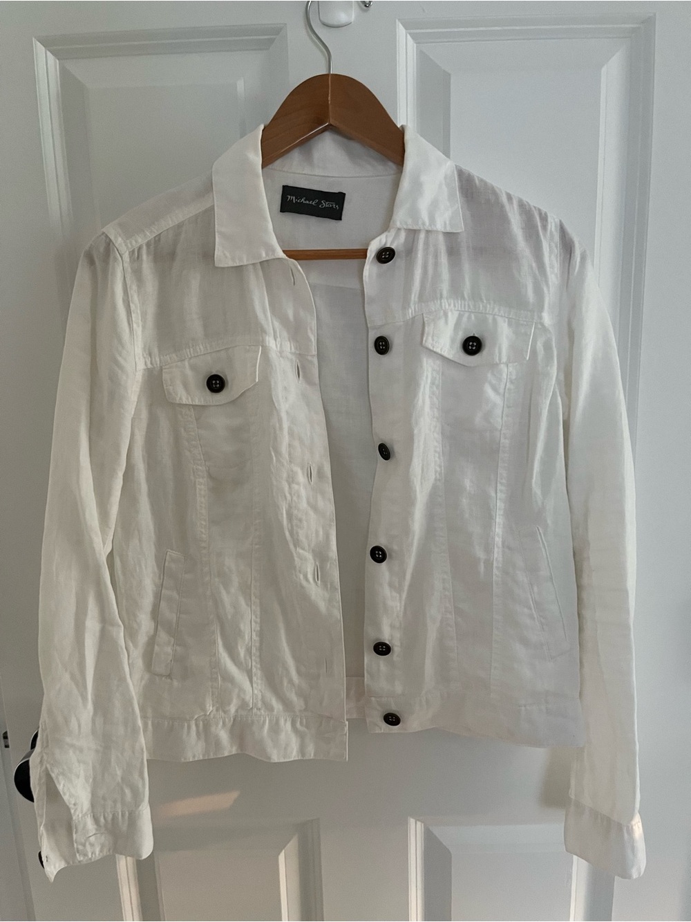 Michael Stars Linen Denim Jean Jacket